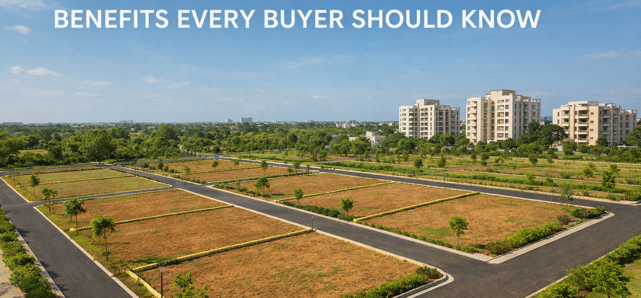 Residential plots investment benefits with long-term growth and flexible home construction