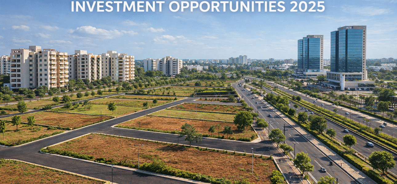 Property in Nagpur showcasing residential plots, apartments, and modern infrastructure