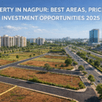 Property in Nagpur showcasing residential plots, apartments, and modern infrastructure