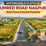 Affordable residential plots in Umred Road Nagpur with wide roads, clear boundaries, and developing township infrastructure