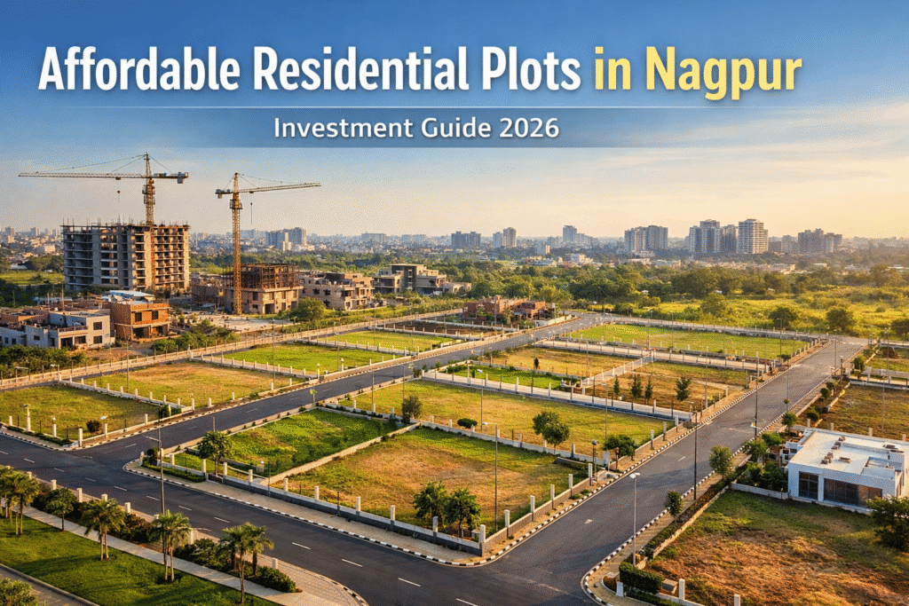 affordable residential plots in Nagpur with developing infrastructure and plotted layout