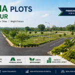 RL and NA plots in Nagpur with marked boundaries, wide roads, and approved residential township infrastructure