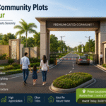 Gated Community Plots in Nagpur with modern infrastructure, landscaped greenery, security, and wide internal roads