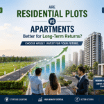 Comparison of residential plots and apartments showing long-term real estate investment opportunities