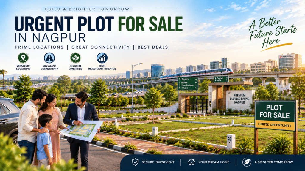 Urgent plot for sale in Nagpur within a premium planned development