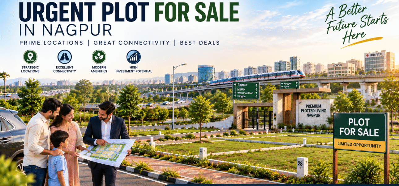 Urgent plot for sale in Nagpur within a premium planned development