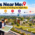 Plots near me in a premium residential development with modern roads and infrastructure